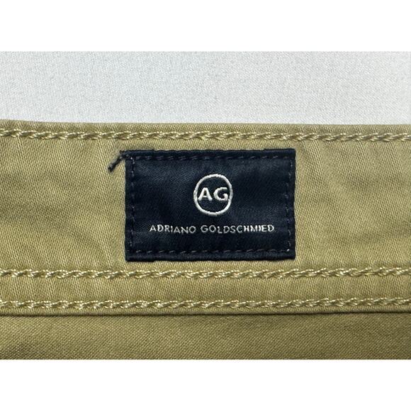 AG Adriano Goldschmied Men's The Graduate Tailored Leg Tan Pants - 36x34 (37x34) - Picture 4 of 6
